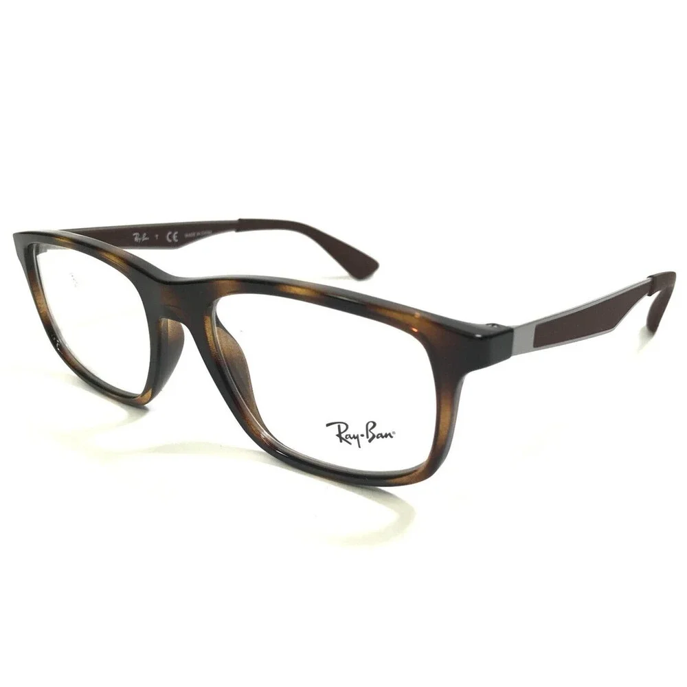 Ray-Ban Eyeglasses Frames RB7055 2012 Tortoise Brown Gray Rectangular 53-17-145